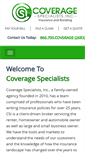 Mobile Screenshot of coveragespecialists.com